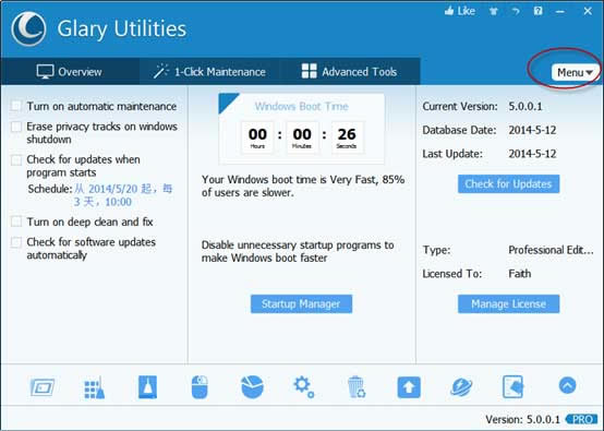 Glary Utilities Free-ϵͳ߼-Glary Utilities Free v5.154.0.180ɫЯ