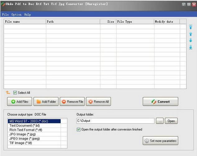 Okdo Pdf to Doc Rtf Txt Tif Jpg Converter-pdfתDoc/Rtf/Txt/Tif/Jpg-Okdo Pdf to Doc Rtf Txt Tif Jpg Converter v5.6ٷʽ