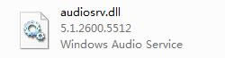 audiosrv.dll-audiosrv.dllļ-audiosrv.dll v5.1.0600.5512ٷʽ