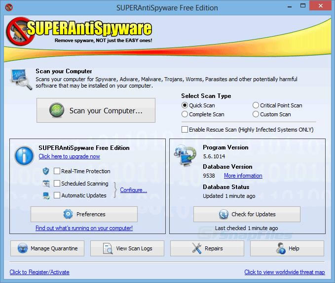 SuperAntiSpyware Free Edition-ɨ-SuperAntiSpyware Free Edition v6.0.1206ٷʽ