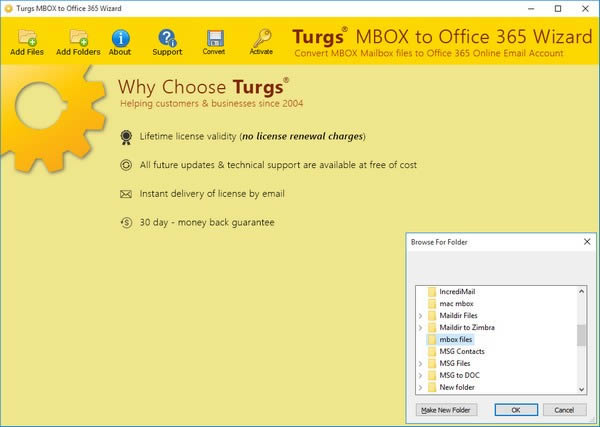 Turgs MBOX to Office 365 Wizard-MBOXOffice 365D(zhun)Q-Turgs MBOX to Office 365 Wizardd v2.1.0ٷʽ