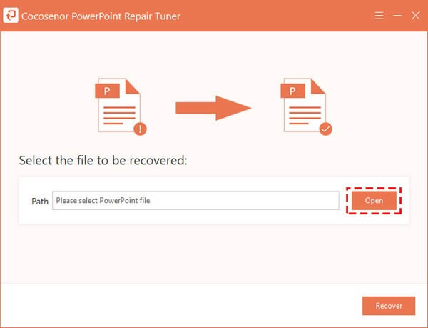 Cocosenor PowerPoint Repair Tuner-PPTXޏ͹-Cocosenor PowerPoint Repair Tunerd v3.0.0.3ٷʽ