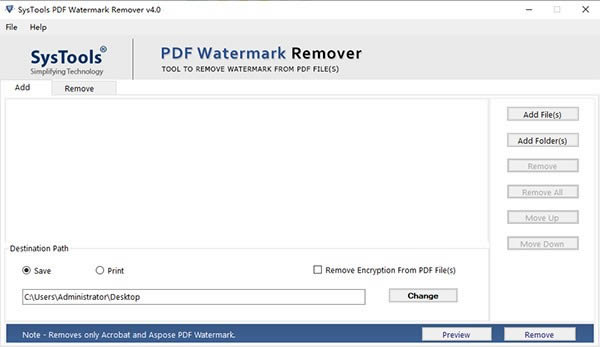 SysTools PDF Watermark Remover-PDFļ̎ܛ-SysTools PDF Watermark Removerd v4.0ٷʽ