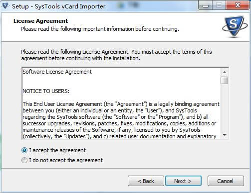 SysTools vCard Importer؈D