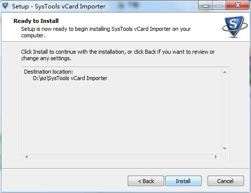 SysTools vCard Importer؈D