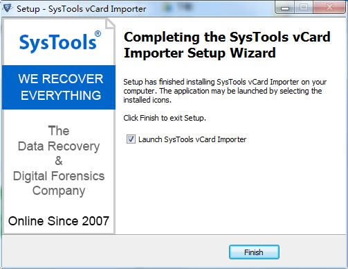 SysTools vCard Importer؈D