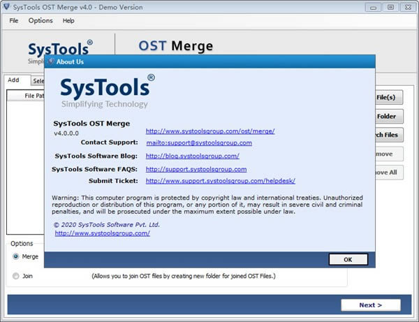 SysTools OST Merge-ļϲ-SysTools OST Merged v4.0ٷʽ