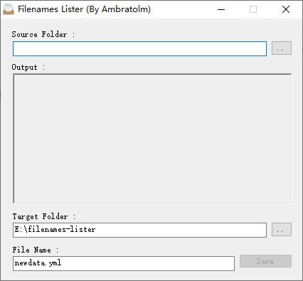 Filenames Lister-ļбɹ-Filenames Lister v0.1ٷʽ