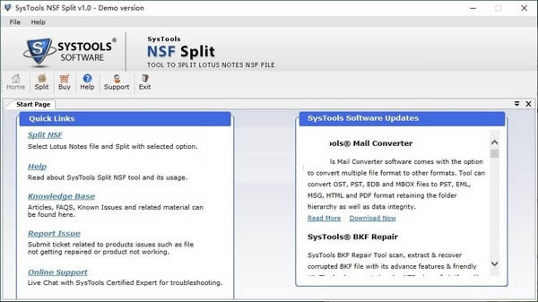 SysTools NSF Split-NSFļָ-SysTools NSF Split v1.0ٷʽ