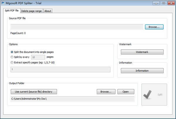 Mgosoft PDF Spliter-PDFָ-Mgosoft PDF Spliter v9.4.3ٷʽ