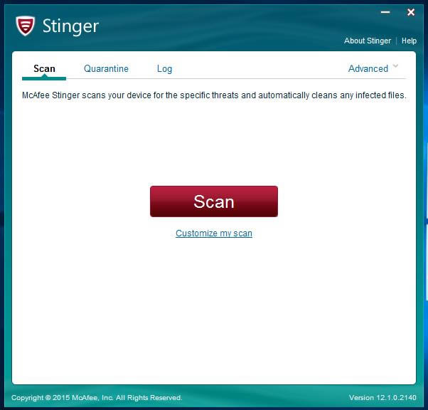 McAfee AVERT Stinger x32-zy͚ضܛ-McAfee AVERT Stinger x32d v12.1.0.2140ٷʽ