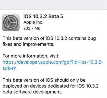 iOS10.3.2 Beta5̼ʽ